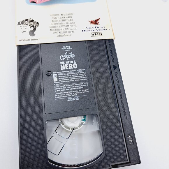 Gallagher: We Need a Hero Comedy VHS 1992 - Picture 6 of 6